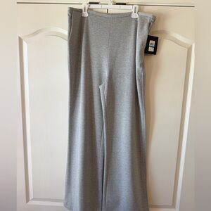 Halston Heritage Light Gray Herringbone Pants
